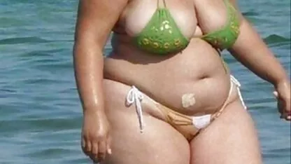 Bbw bikini-candid ass-beach-caught-Spy Pantat  bokep pakaian seksi