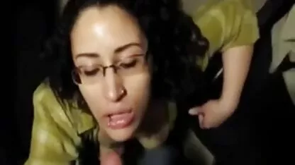 Hot nerd Arab, sayang, Besar, blowjob,, bokep crot di tetek