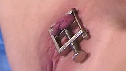 Bondage, bound by bed by dom with pussy lips wide open.  download 3gp indo bokep